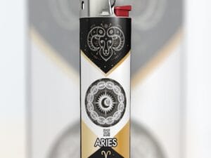 "XII Lit" Series Aries Ram BIC Lighter