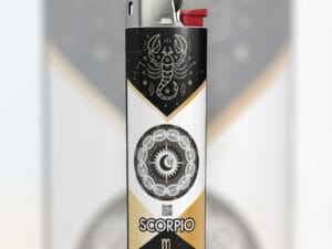 "XII Lit" Scorpio Scorpion BIC Lighter