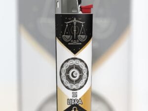 "XII Lit" Libra Scales BIC Lighter