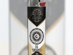"XII Lit" Virgo Virgin BIC Lighter