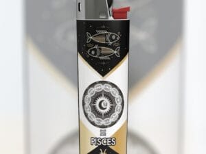 "XII Lit" Pisces Fishes BIC Lighter