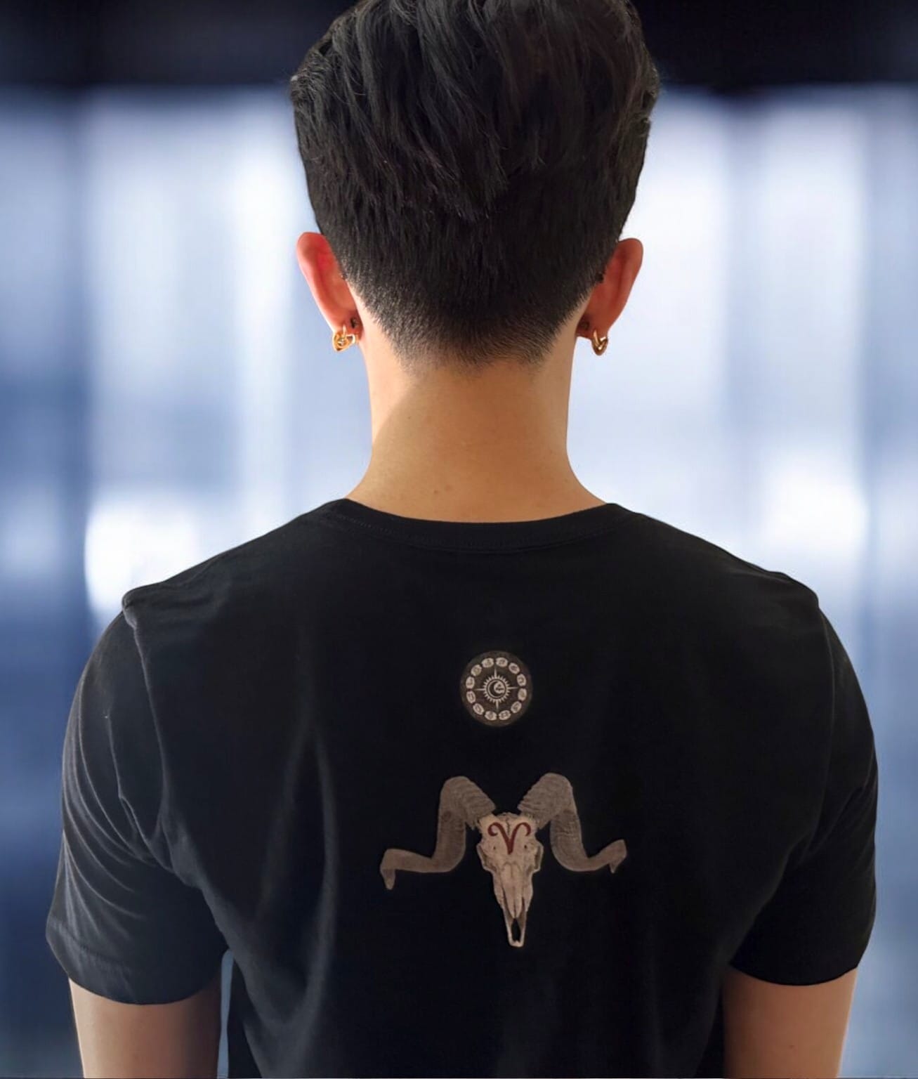 Aries "Ram Skull" T-Shirt - Image 2