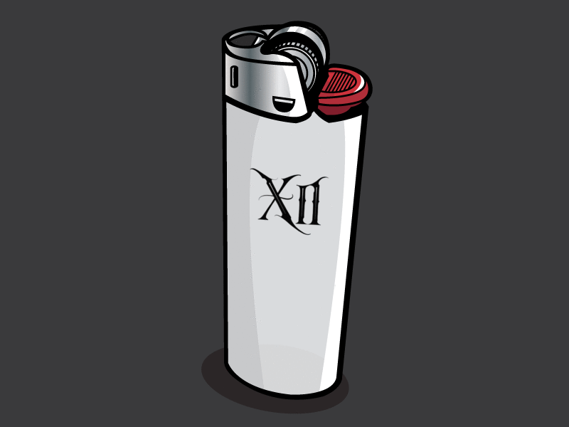 “XII Lit” BIC Lighters — Dig it? Flick it!