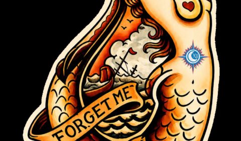 Mermaid Compass Rose Temporary Tattoos (Pack of 2)