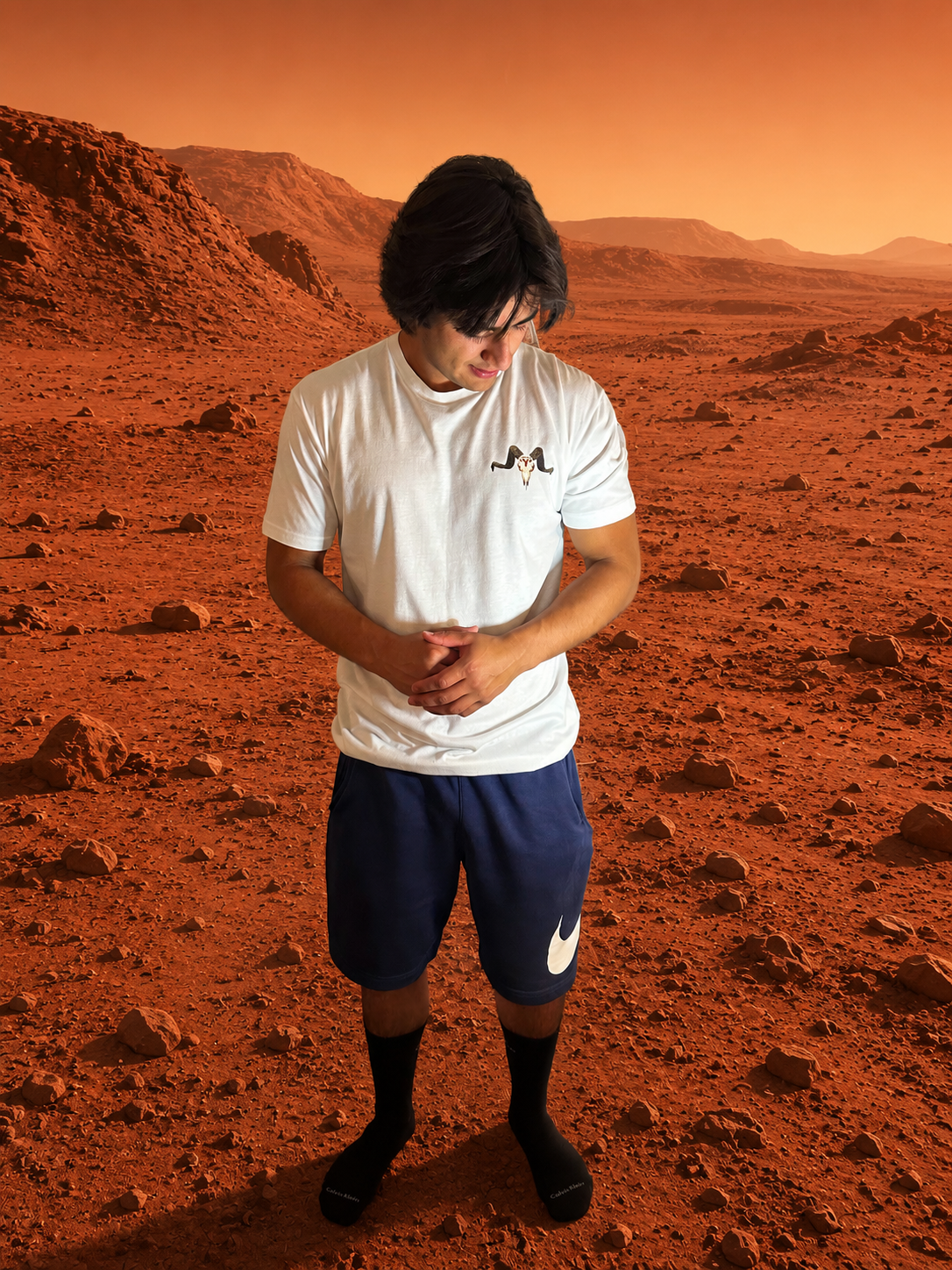 Aries "Ram Skull" T-Shirt - Image 3